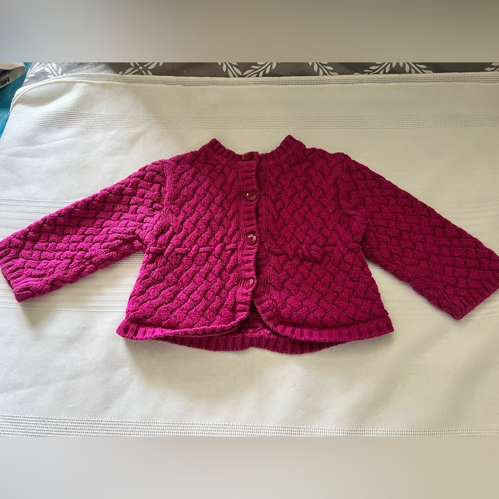 Childrens Place Kids' Pink Knit Jacket size 3-6mths